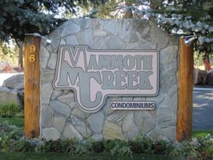 Photo of Mammoth Creek Sign near the park and trail system