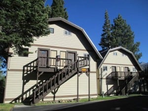 photo of these barn style condominiums near the Village at Mammoth