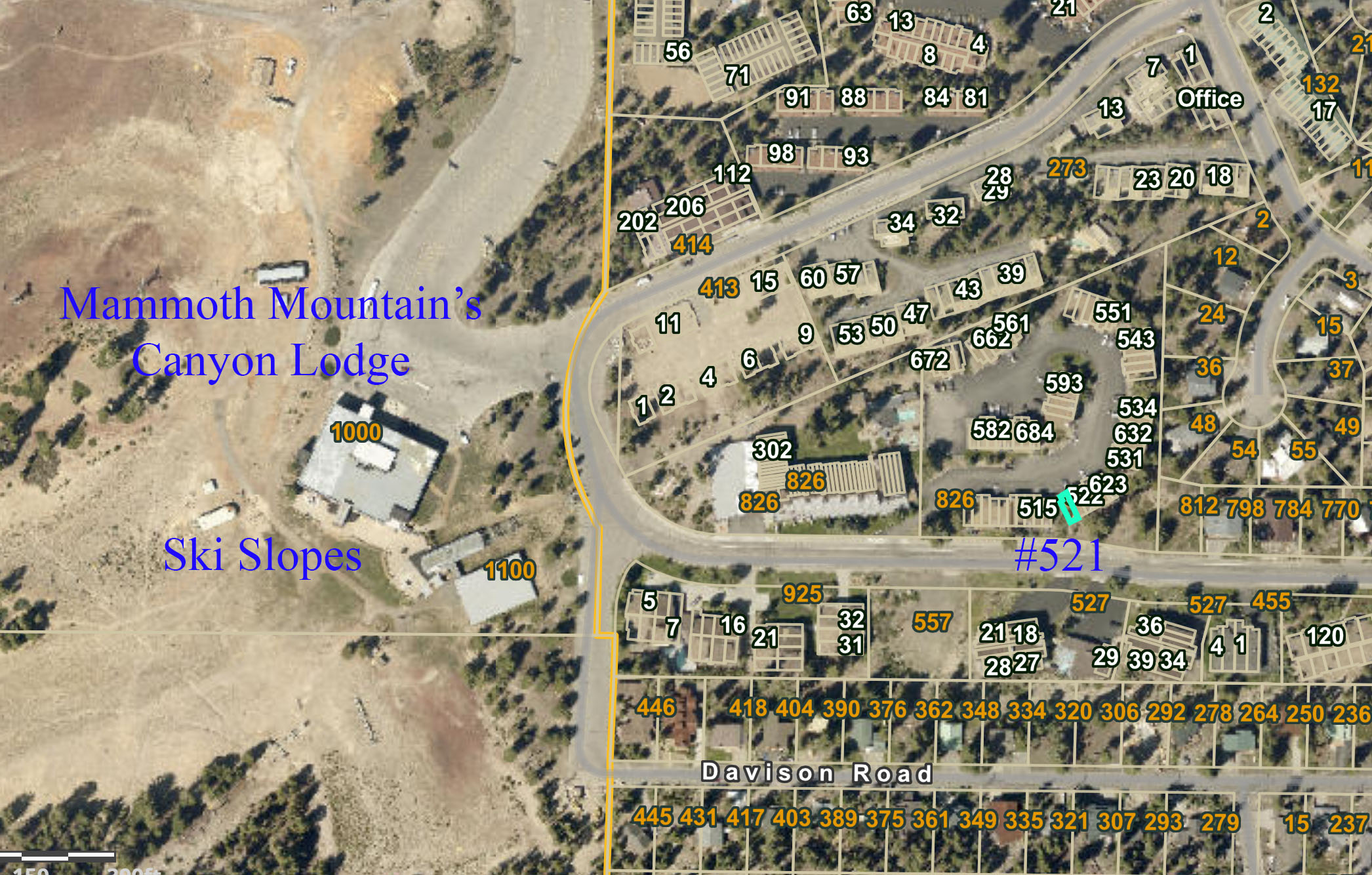 Aerial image 1849 Condominiums