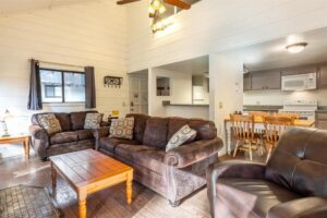 One bedroom + loft + two baths